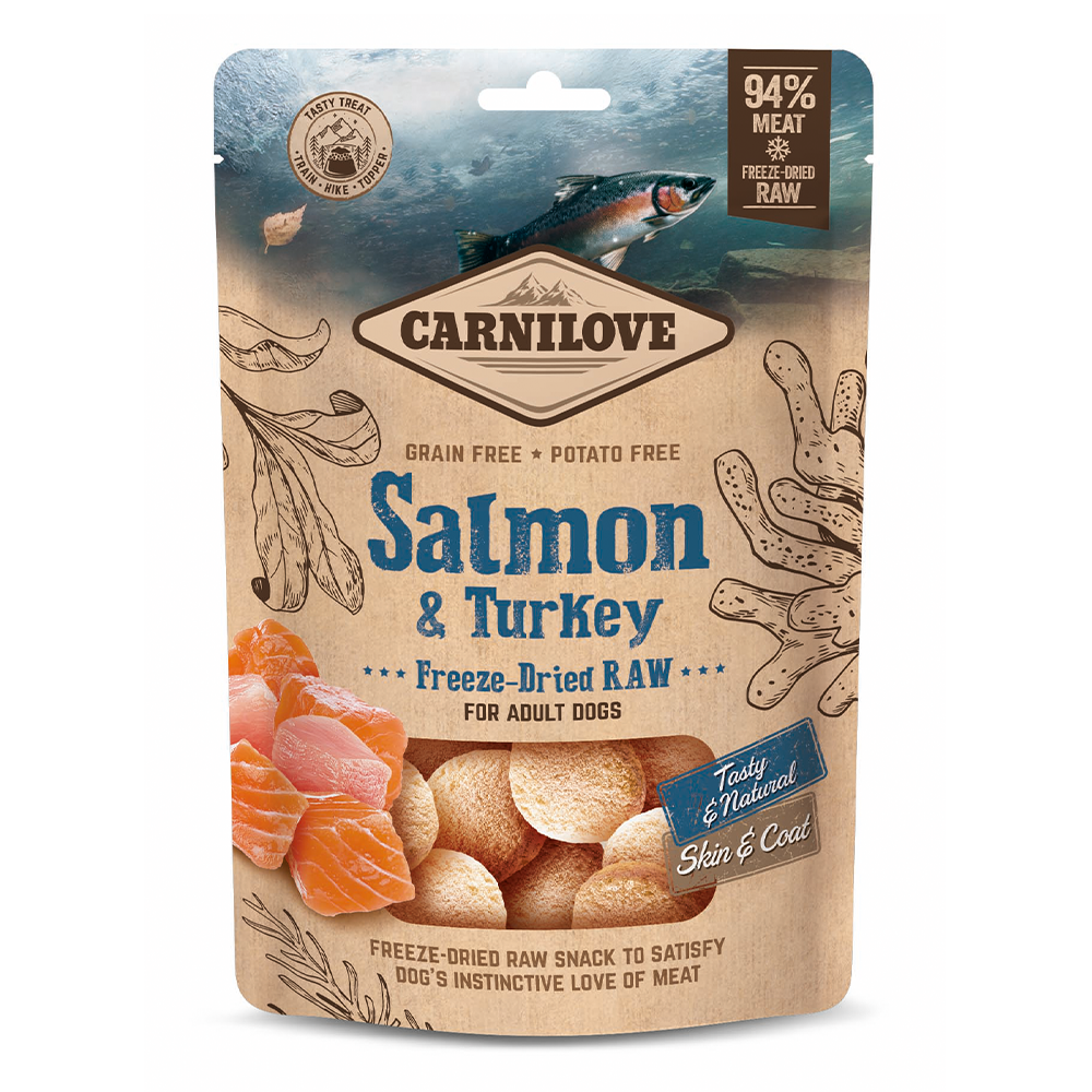 Carnilove Freeze-Dried Raw Snacks Salmon & Turkey 60g