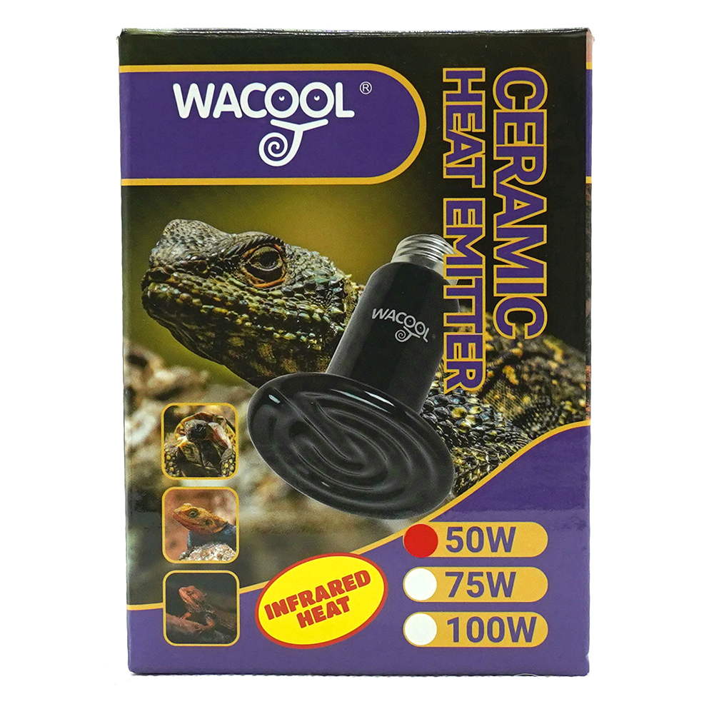 Wacool Flat Type Ceramic Heat Emitter - Black 50W