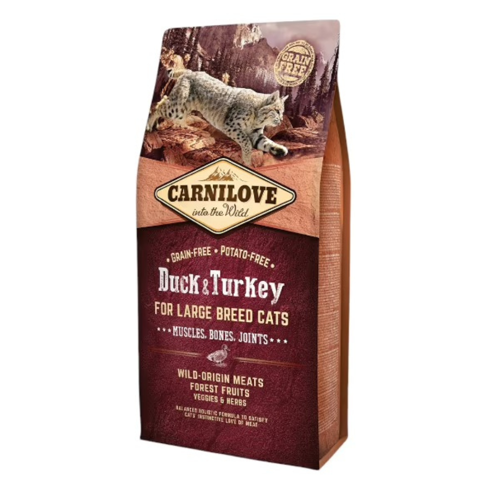 Carnilove Duck & Turkey for Large Breed Adult Cats 6kg