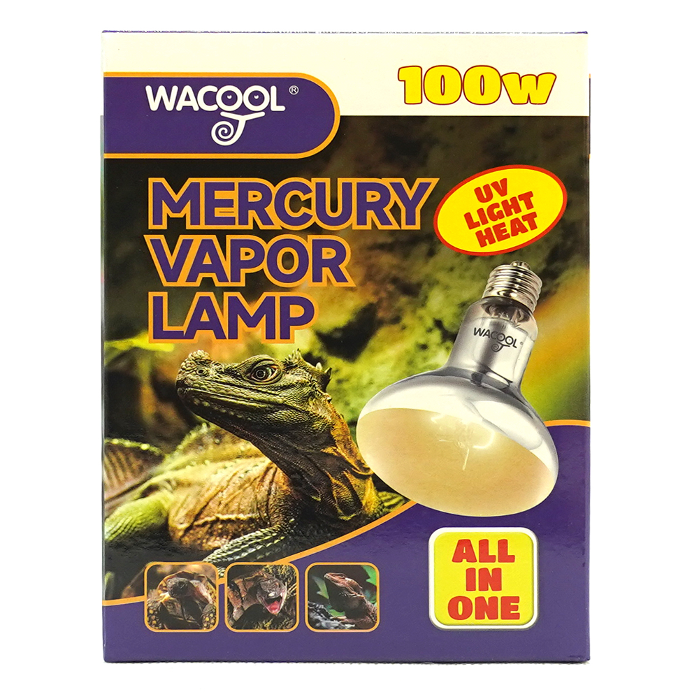 Wacool All in One UV Light Heat Mercury Vapor Lamp 100W