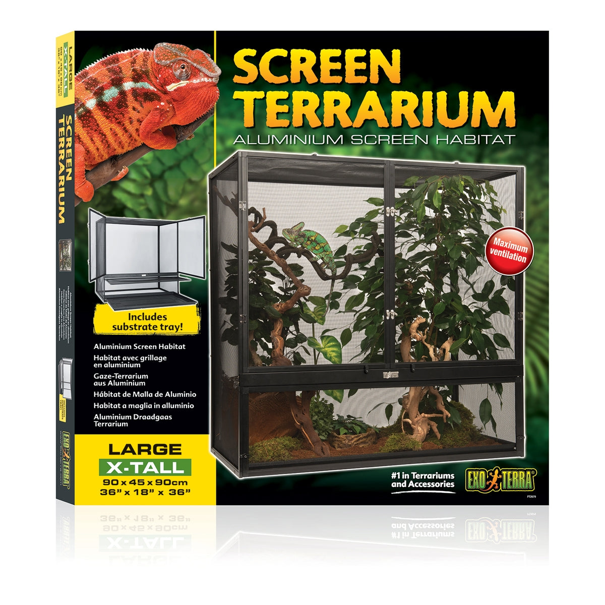 Exo Terra Screen Terrarium Large/X-Tall 90x45x90cm