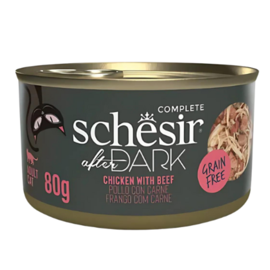 Schesir After Dark Wholefood In Broth For Cat - Chicken With Beef