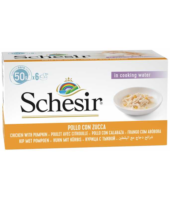Schesir Cat Multipack Can Chicken with Pumpkin-6x