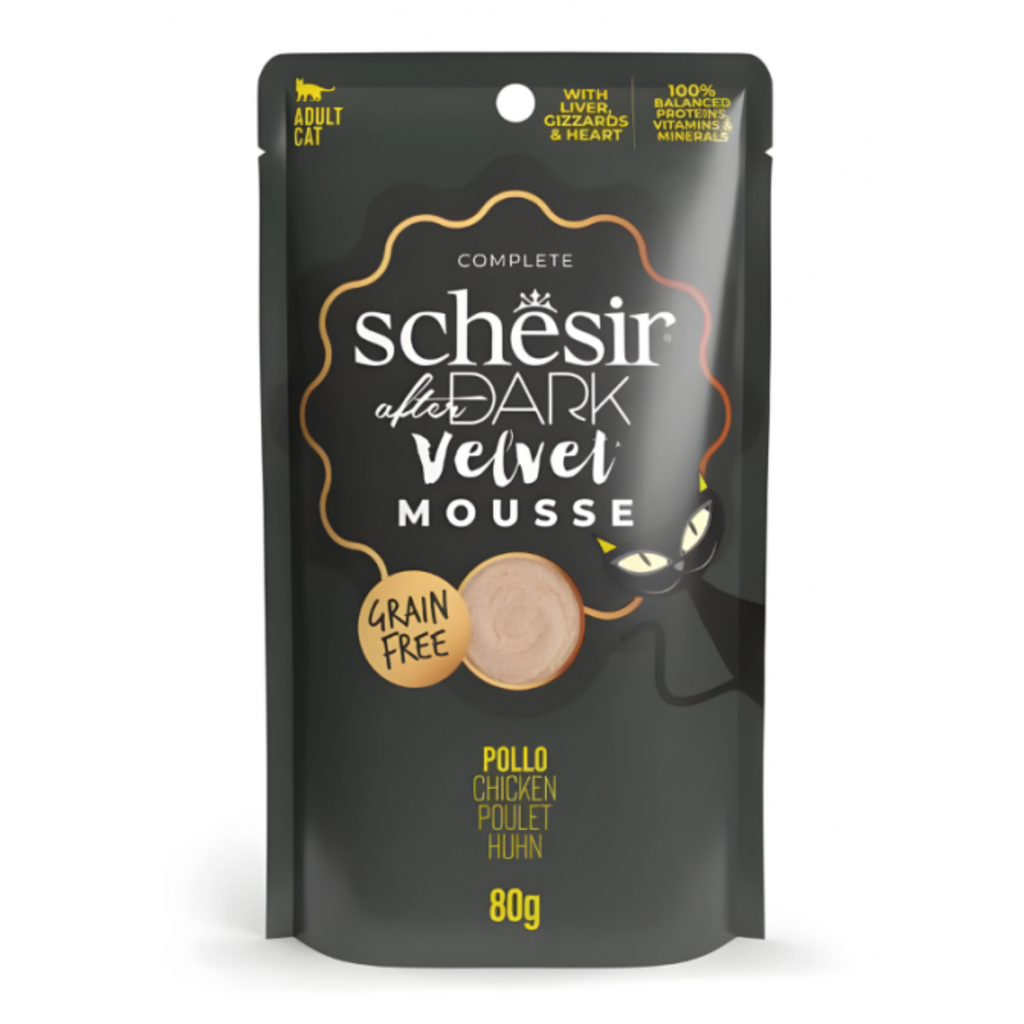 Schesir After Dark Velvet Mousse For Cat - Chicken
