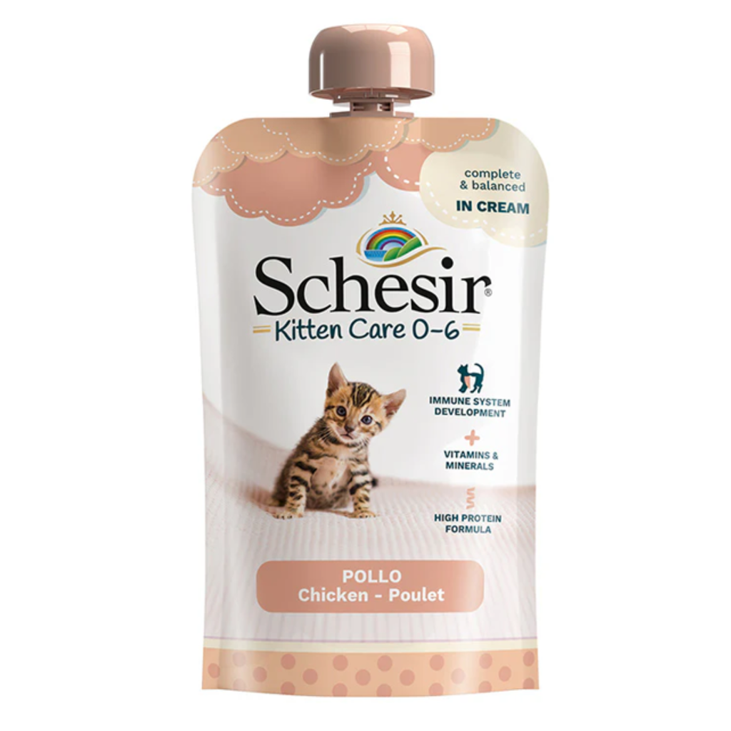 Schesir Kitten Pouch Cream 0-6 Chicken Wet Food