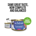 Schesir Complete & Balanced Nutrition Wet Cat Food in Broth Can- Tuna With Whitebait