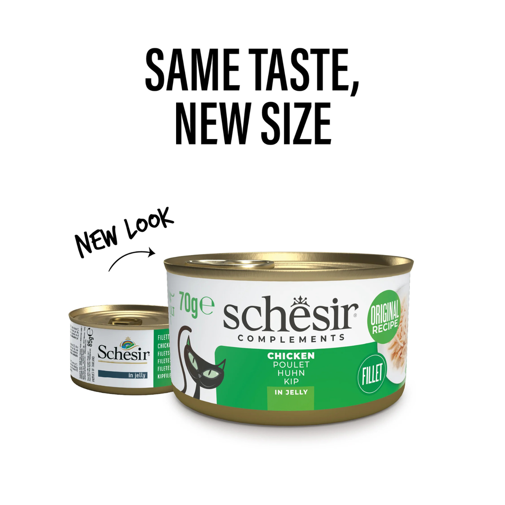 Schesir Complements Cat Wet Food in Jelly Can- Chicken