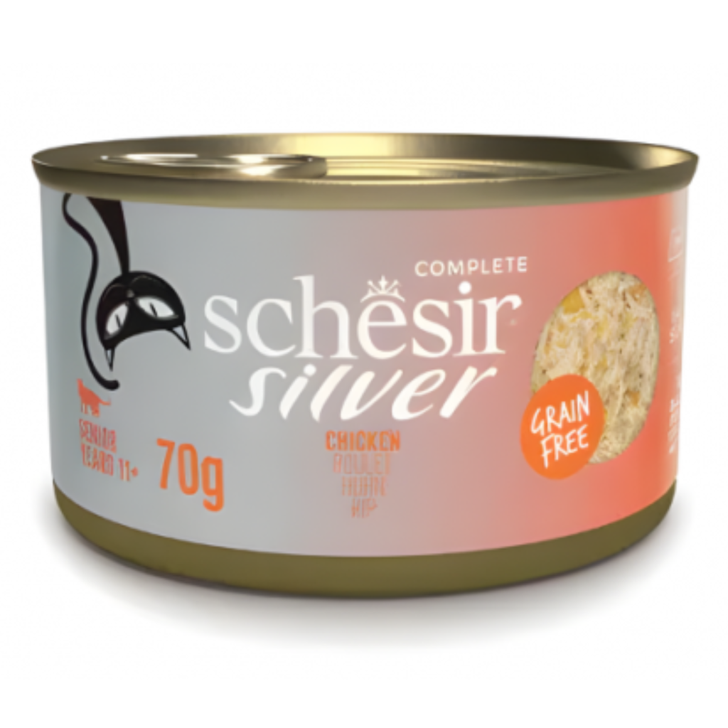 Schesir Silver Senior Cat Wholefood - Chicken