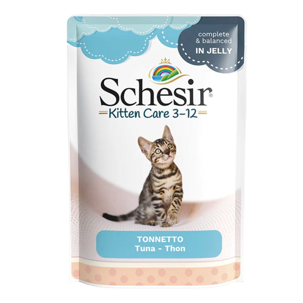 Schesir Kitten Care- Pouch In Jelly 3-12 Tuna Wet Food