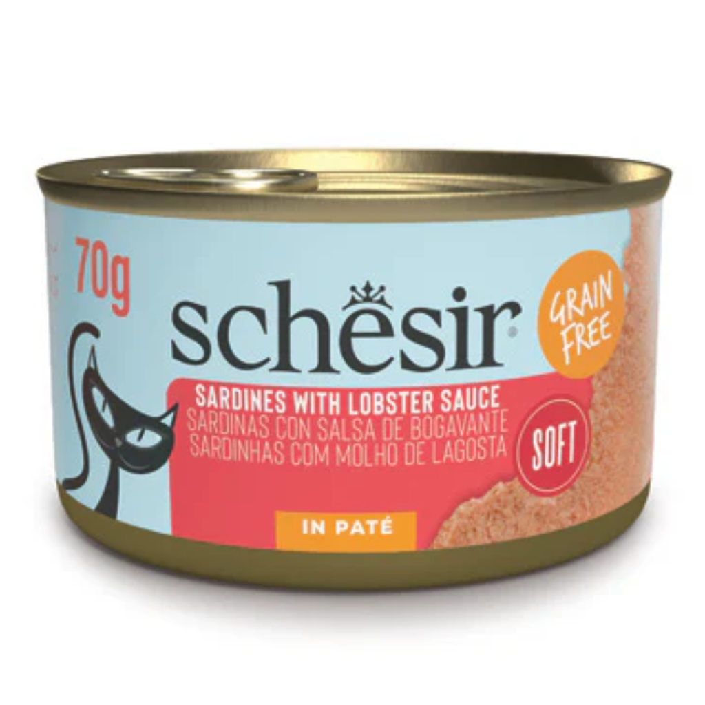 Schesir Grill Pate' Cat Can Sardines In Lobster Sauce