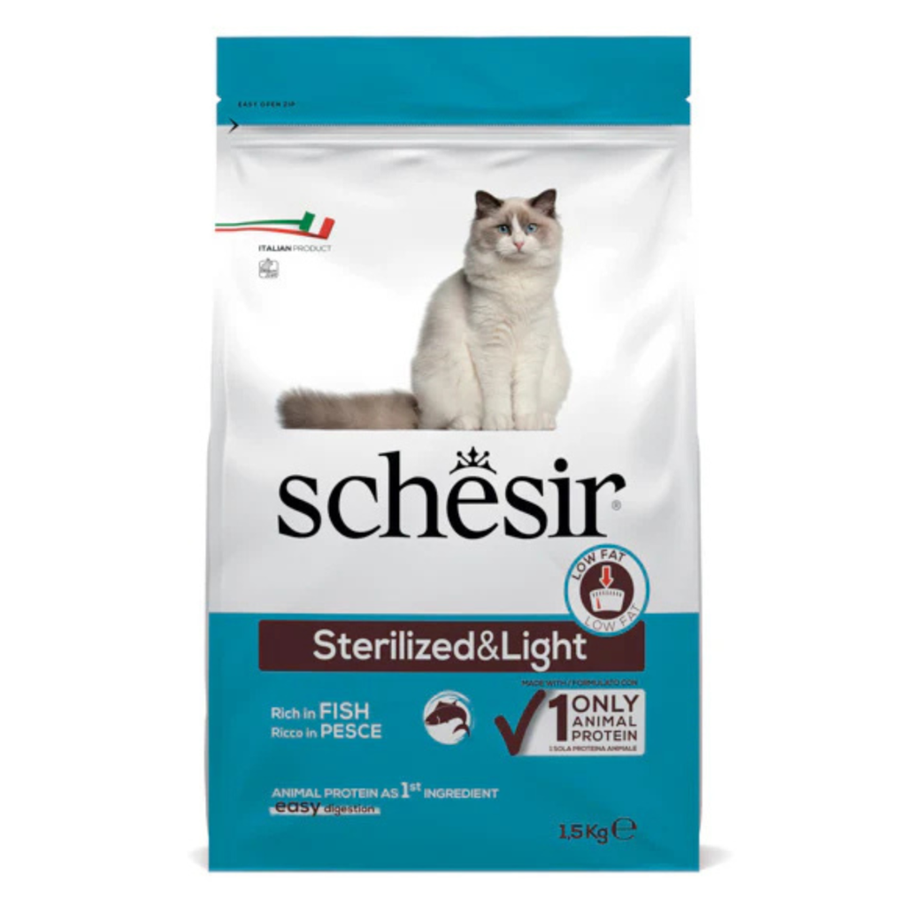 Schesir Cat Dry Food-Sterilized & Light-Fish