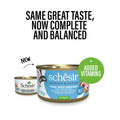 Schesir Complete & Balanced Nutrition Wet Cat Food in Jelly Can- Tuna With Seabass