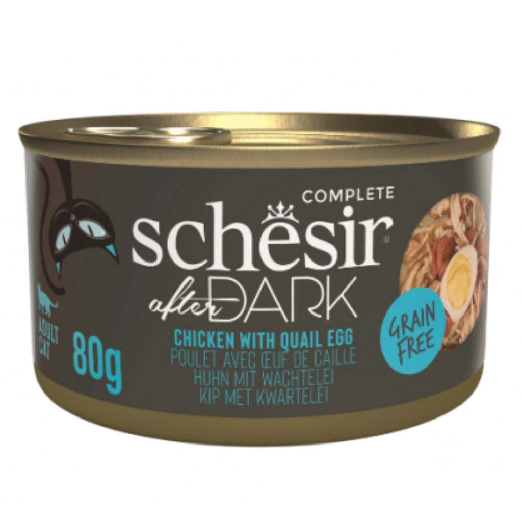 Schesir After Dark Wholefood In Broth For Cat - Chicken With Quail Egg
