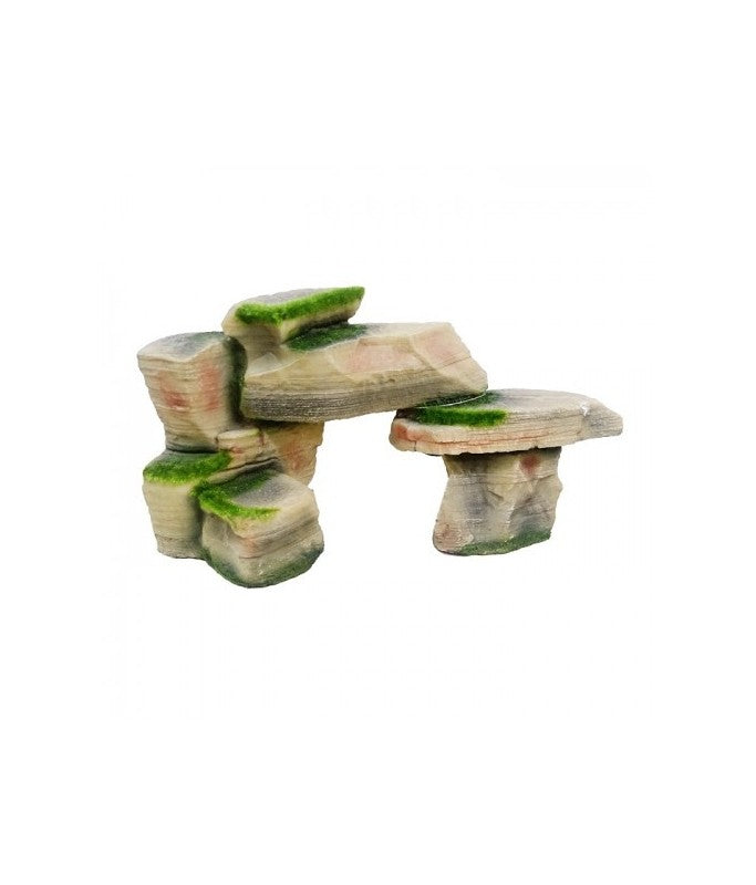 Yusee Aquarium Decoration - Artificial Plant - YS-201620 (28x18x9cm)[Size - M]