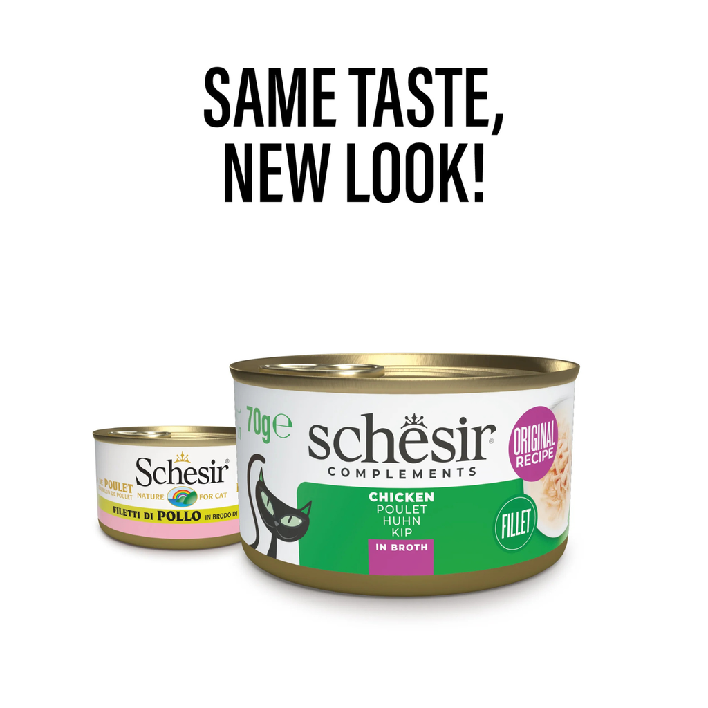 Schesir Wet Cat Food In Broth Can-Chicken