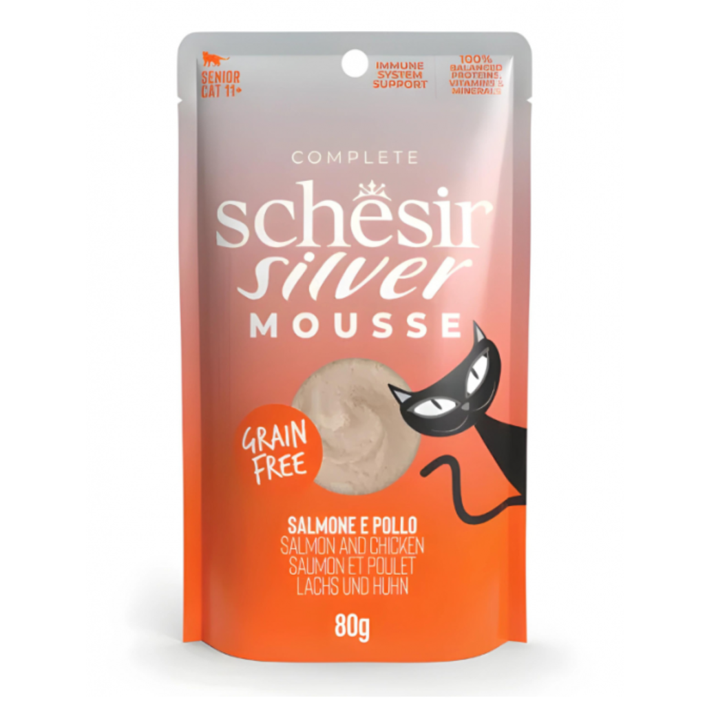 Schesir Silver Mousse Senior Cat - Salmon And Chicken