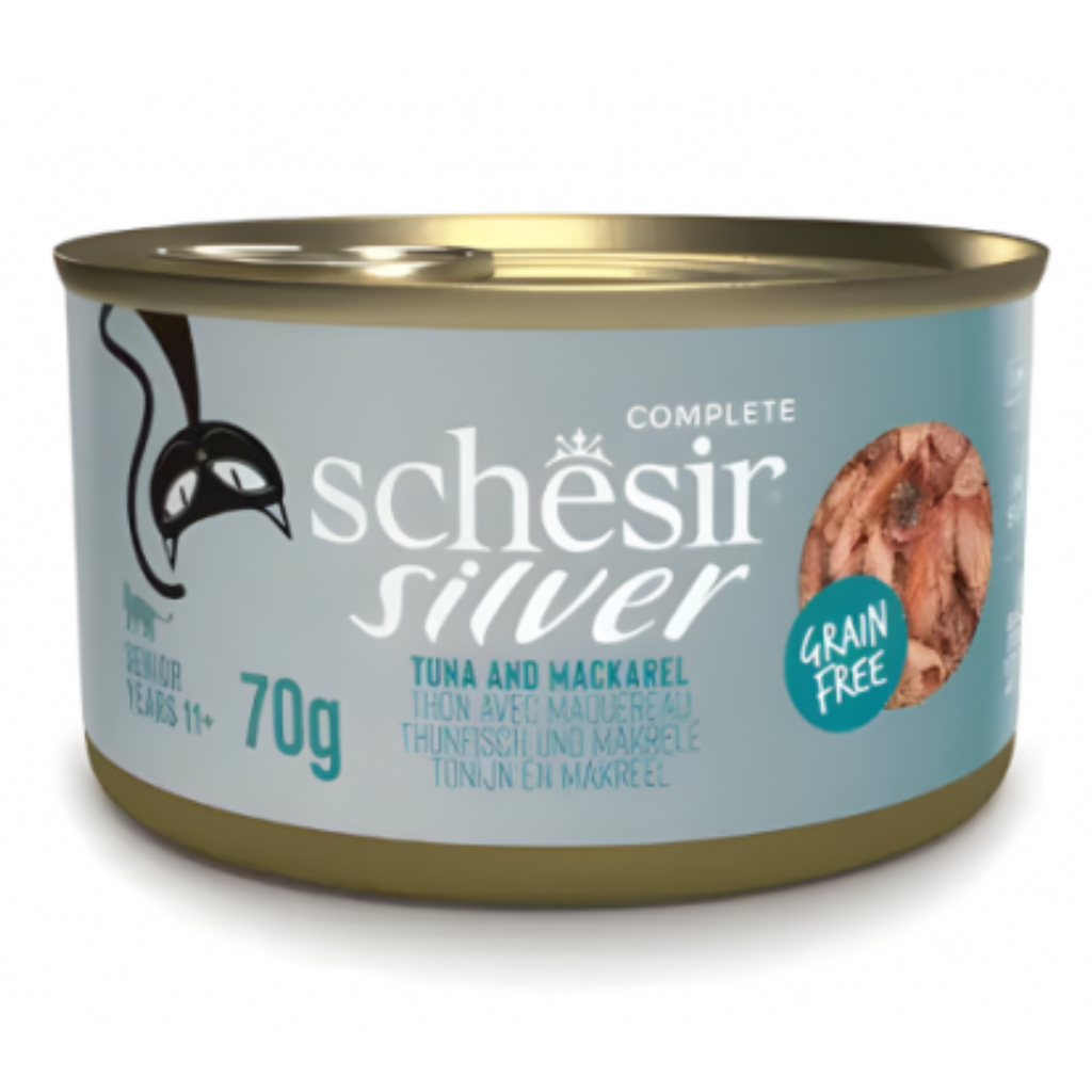 Schesir Silver Senior Cat Wholefood - Tuna And Mackerel