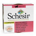 Schesir Cat Can Broth-Wet Food Chicken with Shrimps