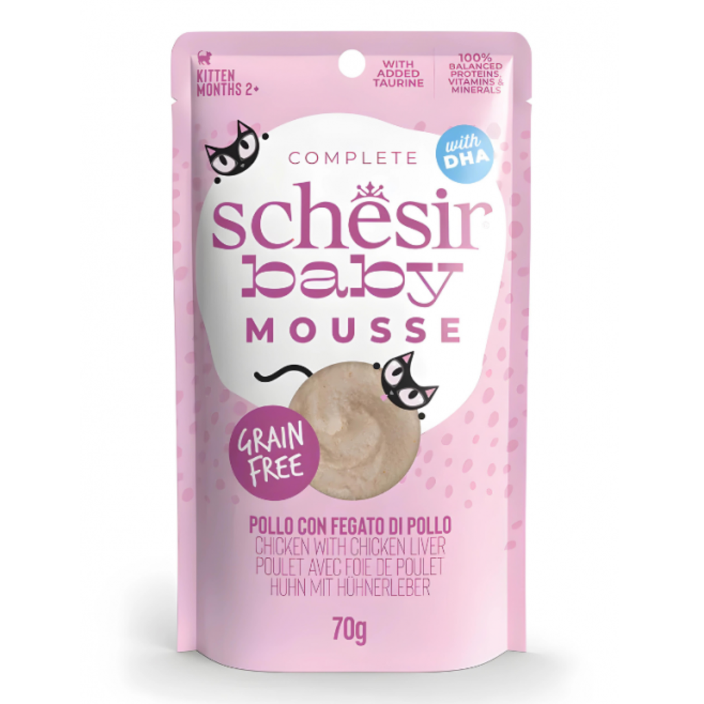 Schesir Baby Mousse Kitten - Chicken With Chicken Liver